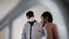 National TB Centre, Abovian, Armenia. Dr Shahidul Islam, an MSF TB doctor, examines a patient on the DR TB ward in the national TB centre. Many patients are unable to complete the grueling course of drugs. (Bruno De Cock / MSF)